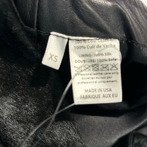 ARE YOU AM I Sz XS Tini Micro Skirt Leather Pony Hair Exposed Zipper NEW W/ TAG - Picture 8 of 10